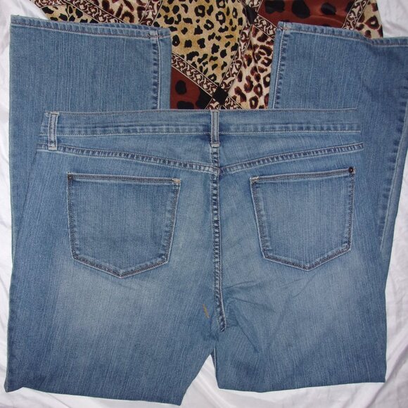 size 18 old navy flirt womens denim blue jeans pants pants eighteen stretch - Picture 1 of 6